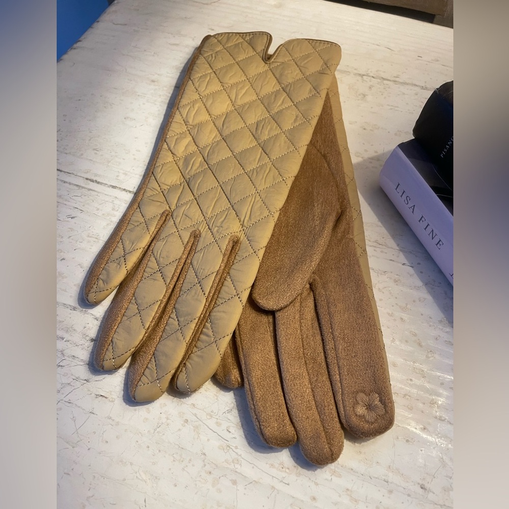 Puffer Diamond Quilted Gloves